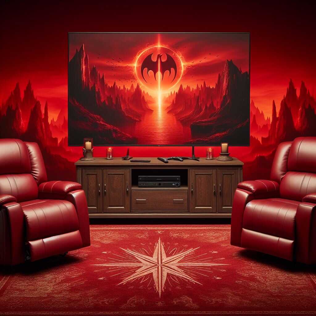 A leather glider recliner in a living room.