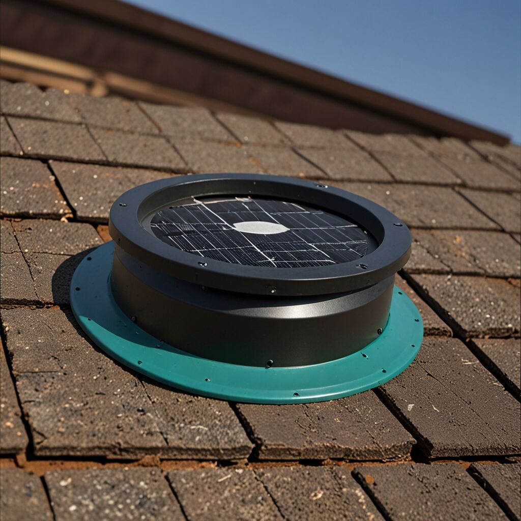 How roof mount solar attic fan brackets work
