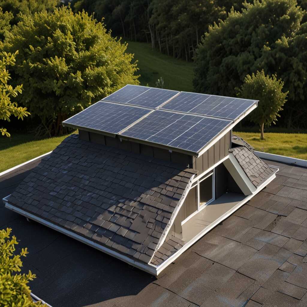 Solar panels with energy meter