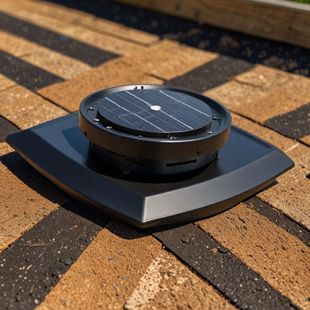 Solar attic fan setup during winter weather